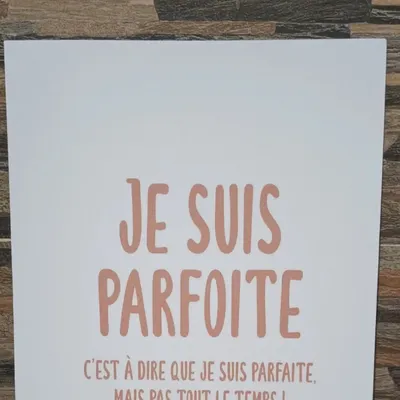 Affiche je suis parfoite 